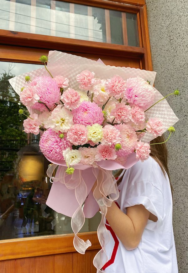 Bó hoa cúc mẫu đơn